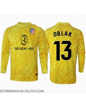 Atletico Madrid Jan Oblak #13 Portiere Maglia Gara Terza Repliche 2024-25 Maniche Lunghe